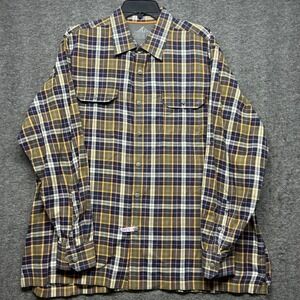 Croft & Barrow Mens XL Quick Dry‎ Plaid Flannel Button Down Shirt